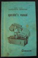 Amada-Amada HA-250 Horizontal Bandsaw Operations Manual 1981-HA-250-01